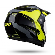 Kiiver MX/Enduro UFO Plast ARIES CROSSOVER HE162, must/kollane 