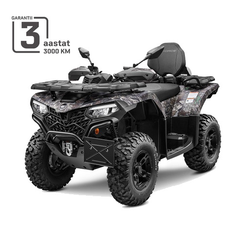 CFMOTO CFORCE 520L EPS, camo L7e + LED tuled ja TFT display