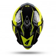 Kiiver MX/Enduro UFO Plast ARIES CROSSOVER HE162, must/kollane