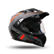 Kiiver MX/Enduro UFO Plast ARIES, hall/oranž