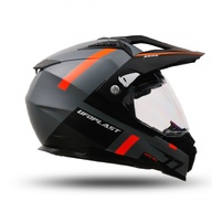 Kiiver MX/Enduro UFO Plast ARIES, hall/oranž