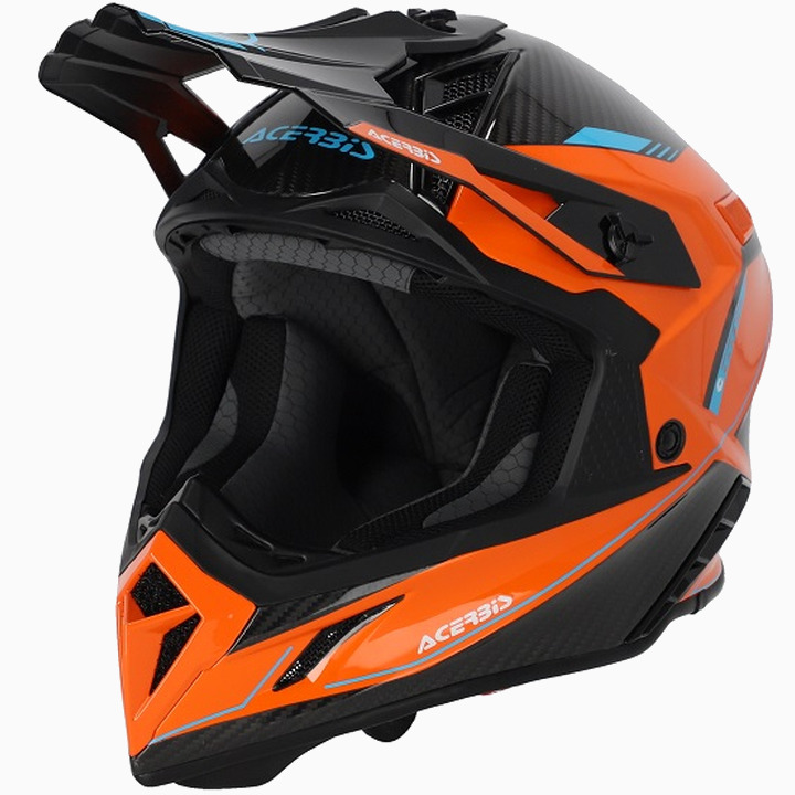 Kiiver STEEL CARBON 22-06 Acerbis, orange/black