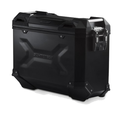 TRAX ADV L parem küljekohver, alumiinium, 37L, must