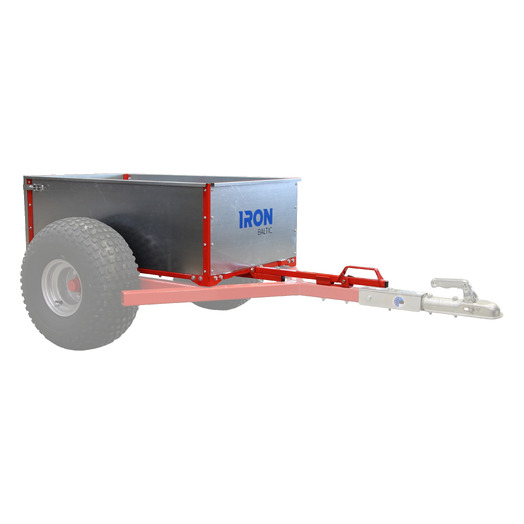 Tiltable cargo box for log hauler