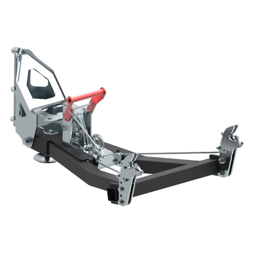 Front mount quick attach push tube: V-Plow G2 1500