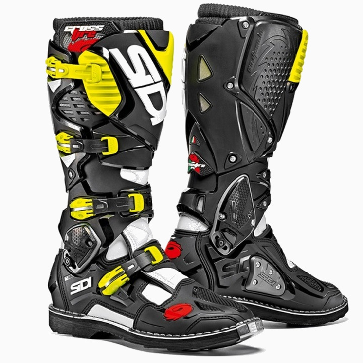 Saapad Sidi Crossfire 3 white/black/yellow fluo