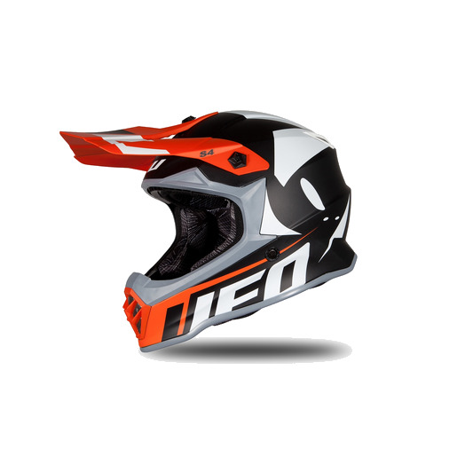 Laste kiiver MX/Enduro UFO Plast HE192, oranž/must L