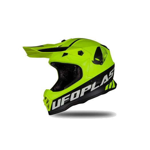 Laste kiiver MX/Enduro UFO Plast HE190, neoonkollane L