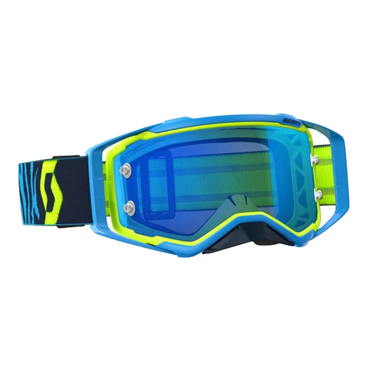 Blue/yellow/electric blue chrome works