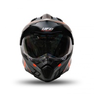 Kiiver MX/Enduro UFO Plast ARIES, hall/oranž