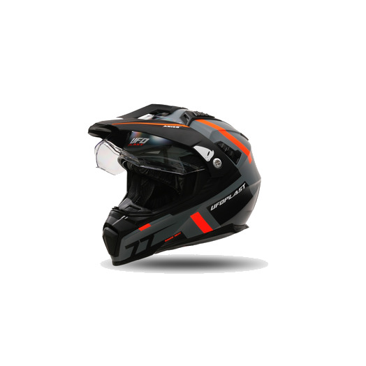 Kiiver MX/Enduro UFO Plast ARIES, hall/oranž