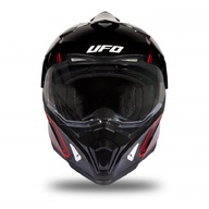 Kiiver MX/Enduro UFO Plast ARIES CROSSOVER HE182, must/punane