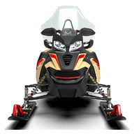 Odes Snowmobile V-Twin 1000 2024, kuld/punane
