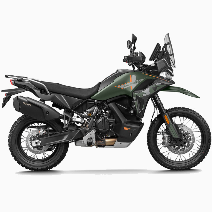 Mootorratas CFMOTO 1000MT-X, roheline