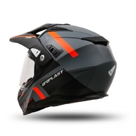 Kiiver MX/Enduro UFO Plast ARIES, hall/oranž