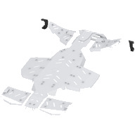 Alumiiniumist põhjakaitsme täiskomplekt: Polaris Sportsman: XP 1000 S