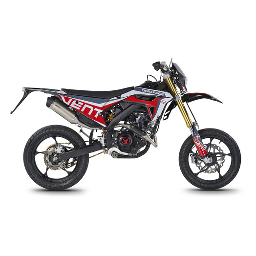 VENT DERAPAGE 125 4T MY 2026 L1e tänavalegaalne must/punane