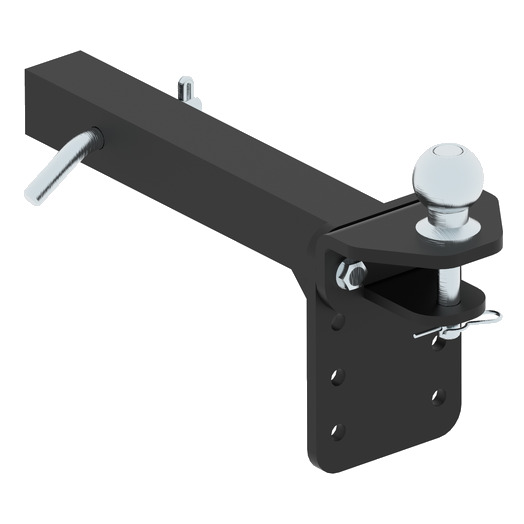 Adjustable rear hitch ball & extender (2