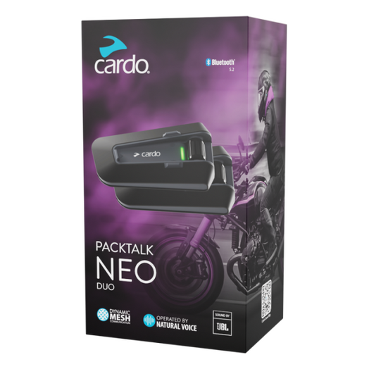 Sidevahend Cardo Packtalk Neo Duo Pack JBL (kahene komplekt)