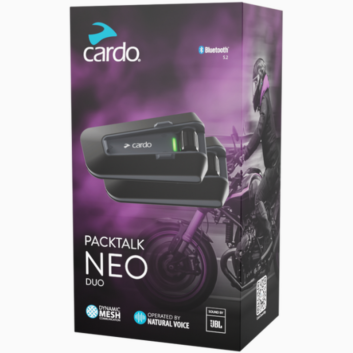 Sidevahend Cardo Packtalk Neo Duo Pack JBL (kahene komplekt)