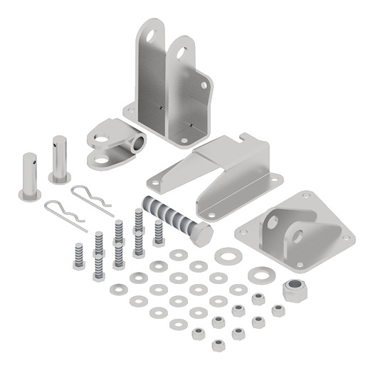 Turning hardware kit: for electric or hydraulic cylinders: 71.3100 / 70.1000 / 70.500