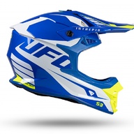 Kiiver MX/Enduro UFO Plast INTREPID TG HE157, sinine/valge/kollane