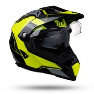 Kiiver MX/Enduro UFO Plast ARIES CROSSOVER HE162, must/kollane 