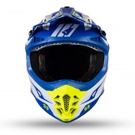 Kiiver MX/Enduro UFO Plast INTREPID TG HE157, sinine/valge/kollane