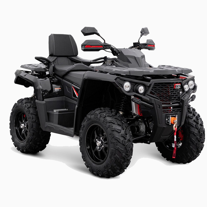 ODES 650L EPS V-Twin T3b, must + tasuta haagis