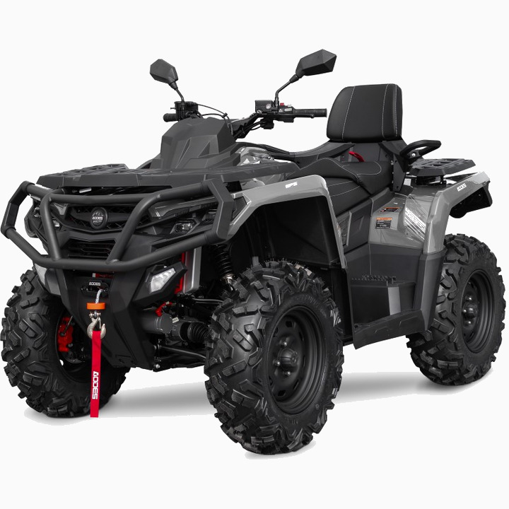 ODES 650L EPS Basic V-Twin T3b, titan grey + tasuta haagis