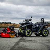 Tänavapuhastushari ATV-le 6,5hp: (Briggs & Stratton mootor)