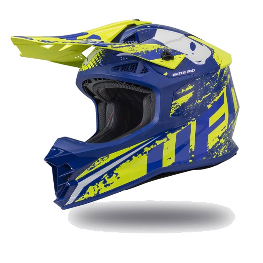 Kiiver MX/Enduro UFO Plast INTREPID HE133, sinine/kollane