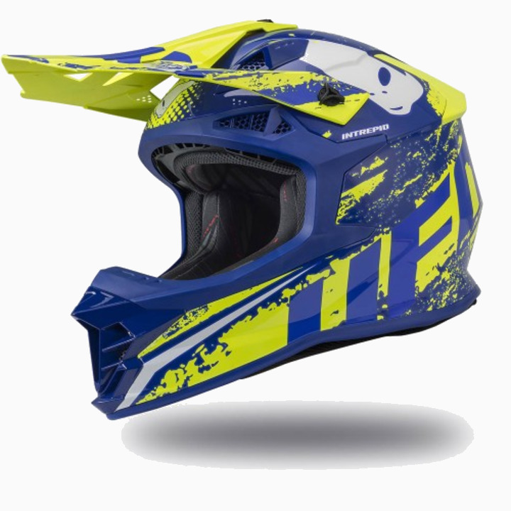 Kiiver MX/Enduro UFO Plast INTREPID HE133, sinine/kollane