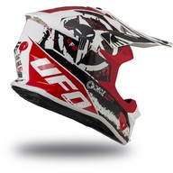 Kiiver MX/Enduro UFO Plast INTREPID HE134, valge/punane