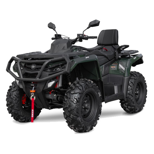 ODES 650L EPS Basic V-Twin T3b, dark green + tasuta haagis