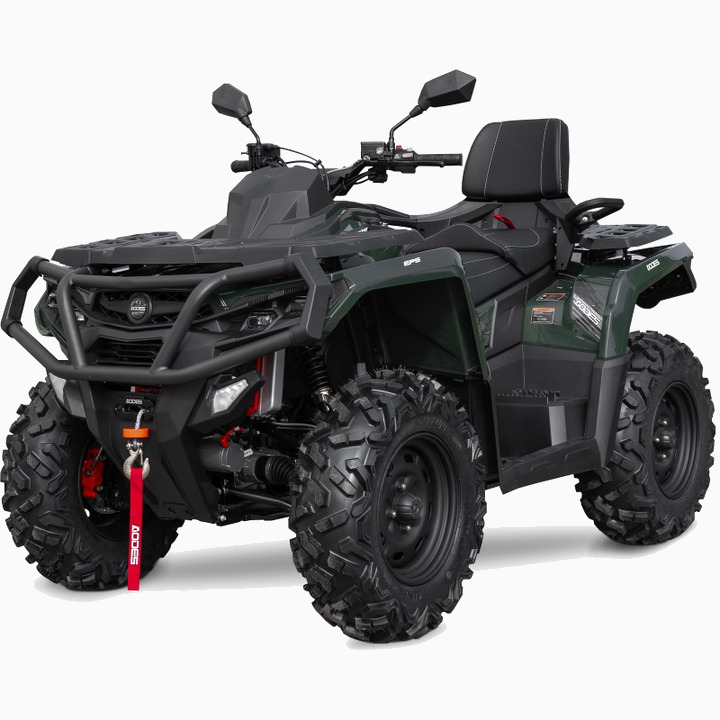 ODES 650L EPS Basic V-Twin T3b, dark green + tasuta haagis
