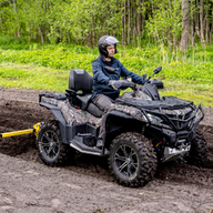 Furrow plough: Two bottom plow: (Receiver Mount System)