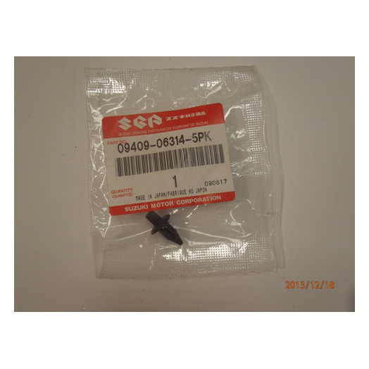 Clip, Body cover Suzuki 09409-06314-5PK