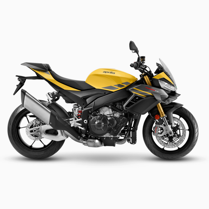 Mootorratas Aprilia Tuono V4 1100 RR, Scorpion Yellow