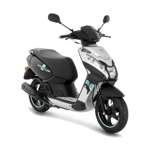 Roller Peugeot Kisbee Streetline 50cc 4T Euro5, hõbe/must