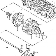 Siduriketas friktsioon DR Suzuki 21441-37400