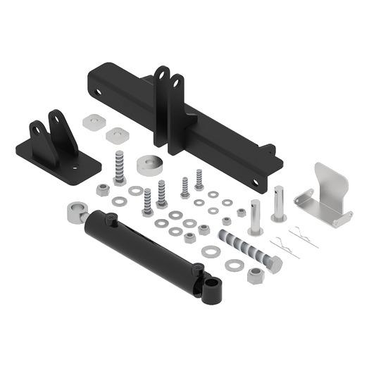 Hydraulic tilting kit for bucket conversion kit.