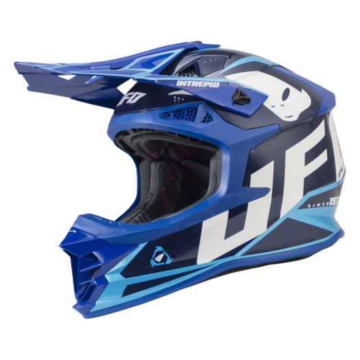 Kiiver MX/Enduro UFO Plast INTREPID HE 136, sinine