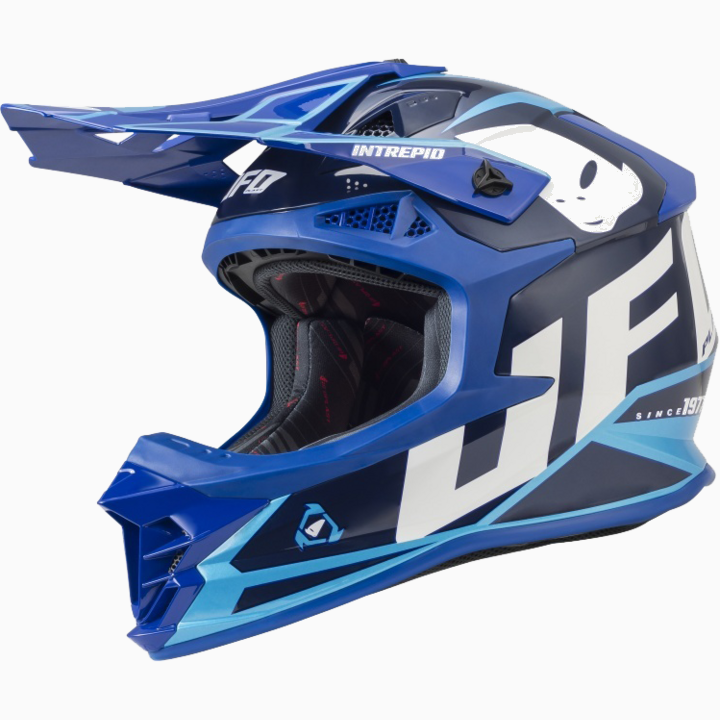 Kiiver MX/Enduro UFO Plast INTREPID HE 136, sinine