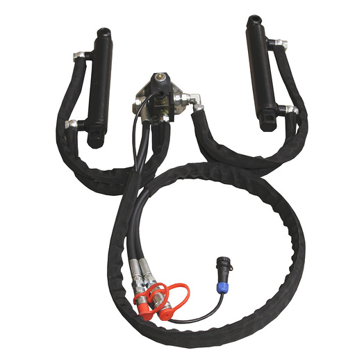 Hydraulic cylinders kit: with solenoid:(V-Plow 1800 turning)