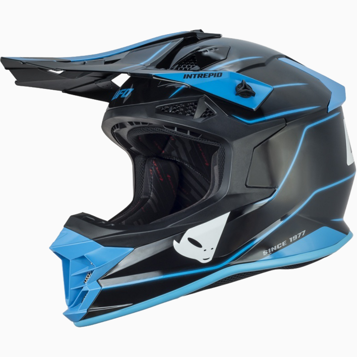 Kiiver MX/Enduro UFO Plast INTREPID HE144, must/sinine