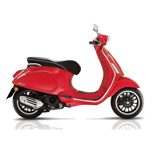 Roller Vespa Sprint 50 iGet, punane
