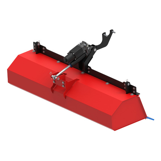 Collector box for rotary broom