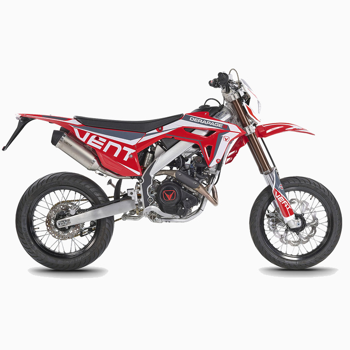 VENT DERAPAGE RR 125 4T MY 2026 L1e tänavalegaalne valge/punane