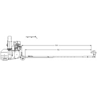 Lumepuhur ATV-le 1800 mm, el. starter (18hp Briggs & Stratton V2 mootor)